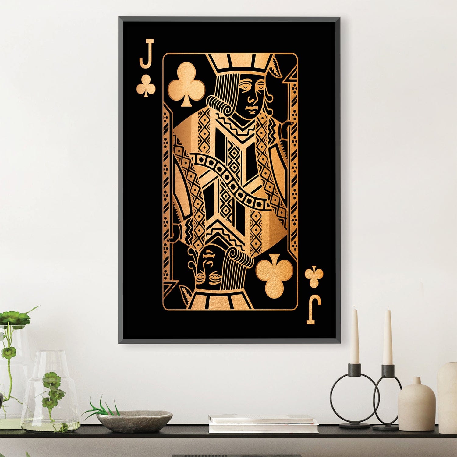 Jack of Clubs - Gold Canvas product thumbnail