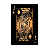 Jack of Diamonds - Gold Canvas Art Clock Canvas