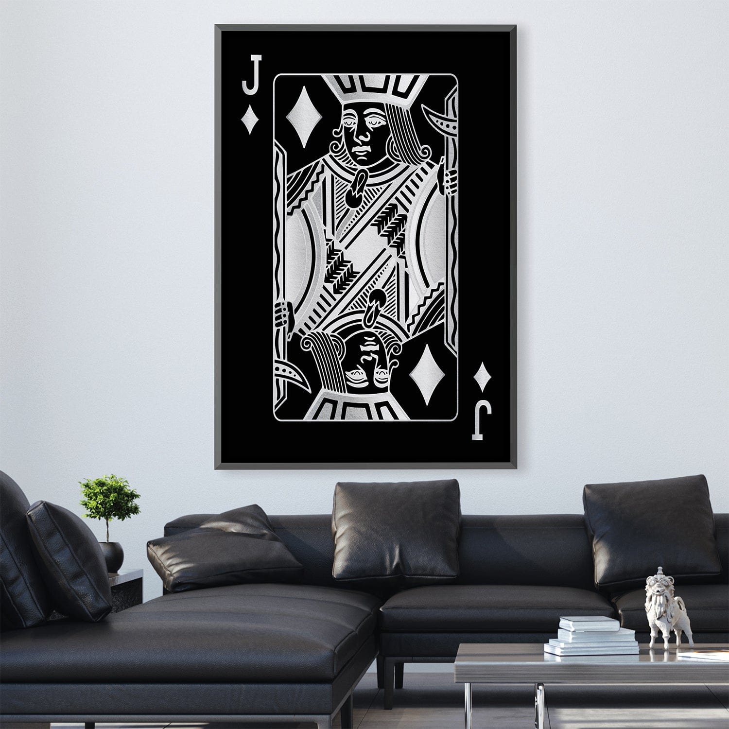 Jack of Diamonds - Silver Canvas product thumbnail