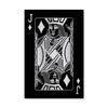 Jack of Diamonds - Silver Canvas Art Clock Canvas