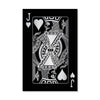 Jack of Hearts - Silver Canvas Art Clock Canvas