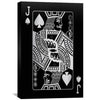 Jack of Spades - Silver Canvas Art 30 x 45cm / Standard Gallery Wrap Clock Canvas