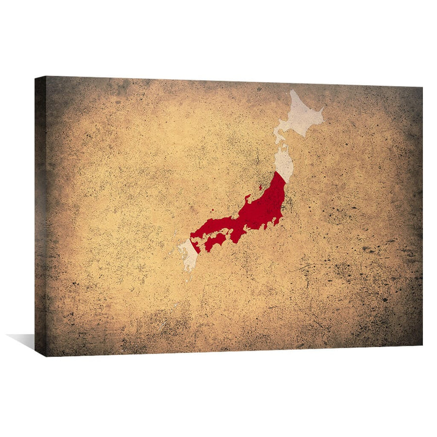 Japan Canvas Art 45 x 30cm / Unframed Canvas Print Clock Canvas