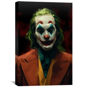 Joker Canvas Art Clock Canvas