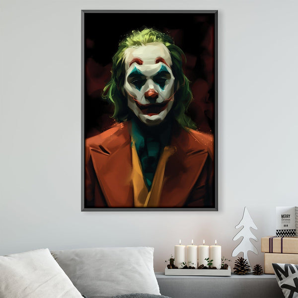 Joker Canvas Art 30 x 45cm / Unframed Canvas Print Clock Canvas