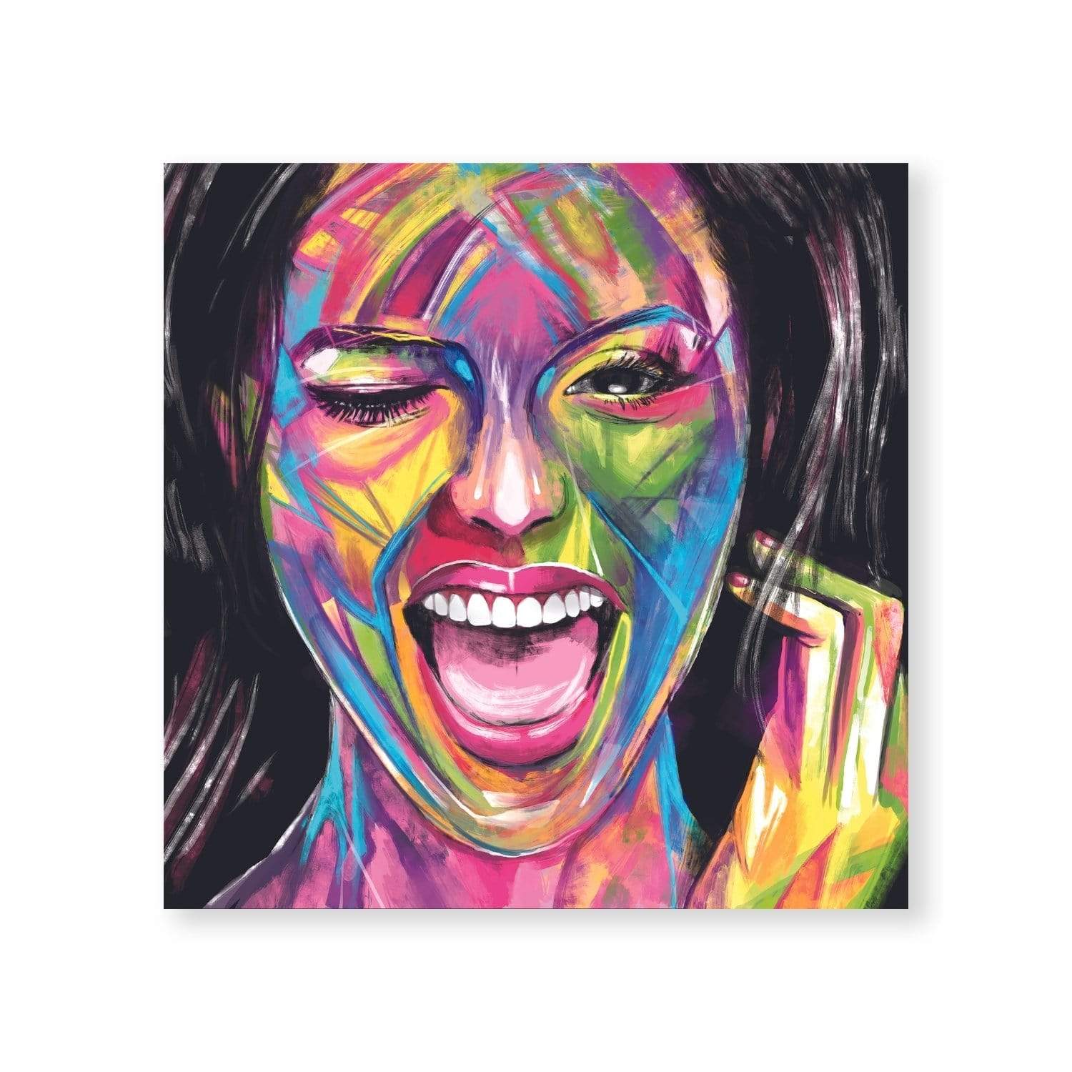 Joy and Excitement Canvas Art Clock Canvas