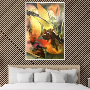 Jungle in the Abstract Canvas Art Clock Canvas