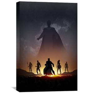 justice league silhouette posters