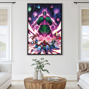 Kang vs the Avengers Canvas Art Clock Canvas
