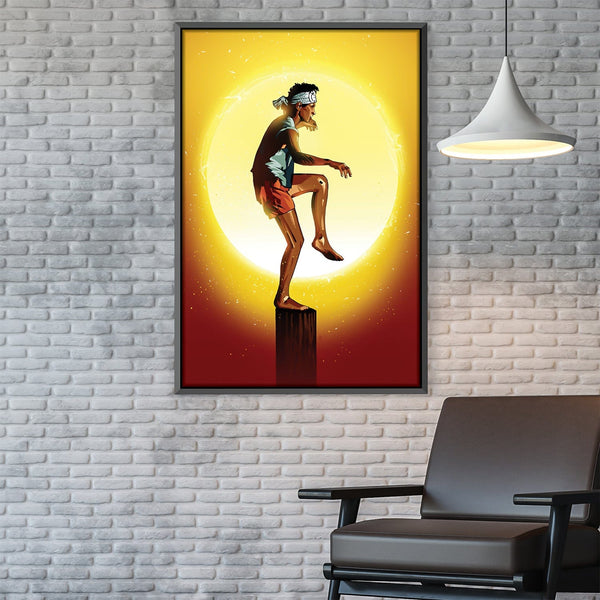 Karate Kid Canvas Art 30 x 45cm / Unframed Canvas Print Clock Canvas
