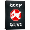 Keep Going Clock Canvas