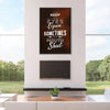 Keep Your Eyes Opened Clock Canvas