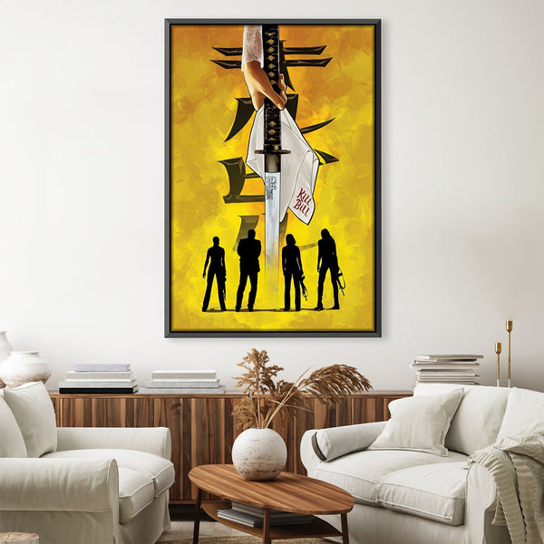 Kill Bill 3 Canvas Art 30 x 45cm / Unframed Canvas Print Clock Canvas