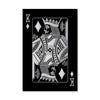 King of Diamonds - Silver Canvas Art Clock Canvas