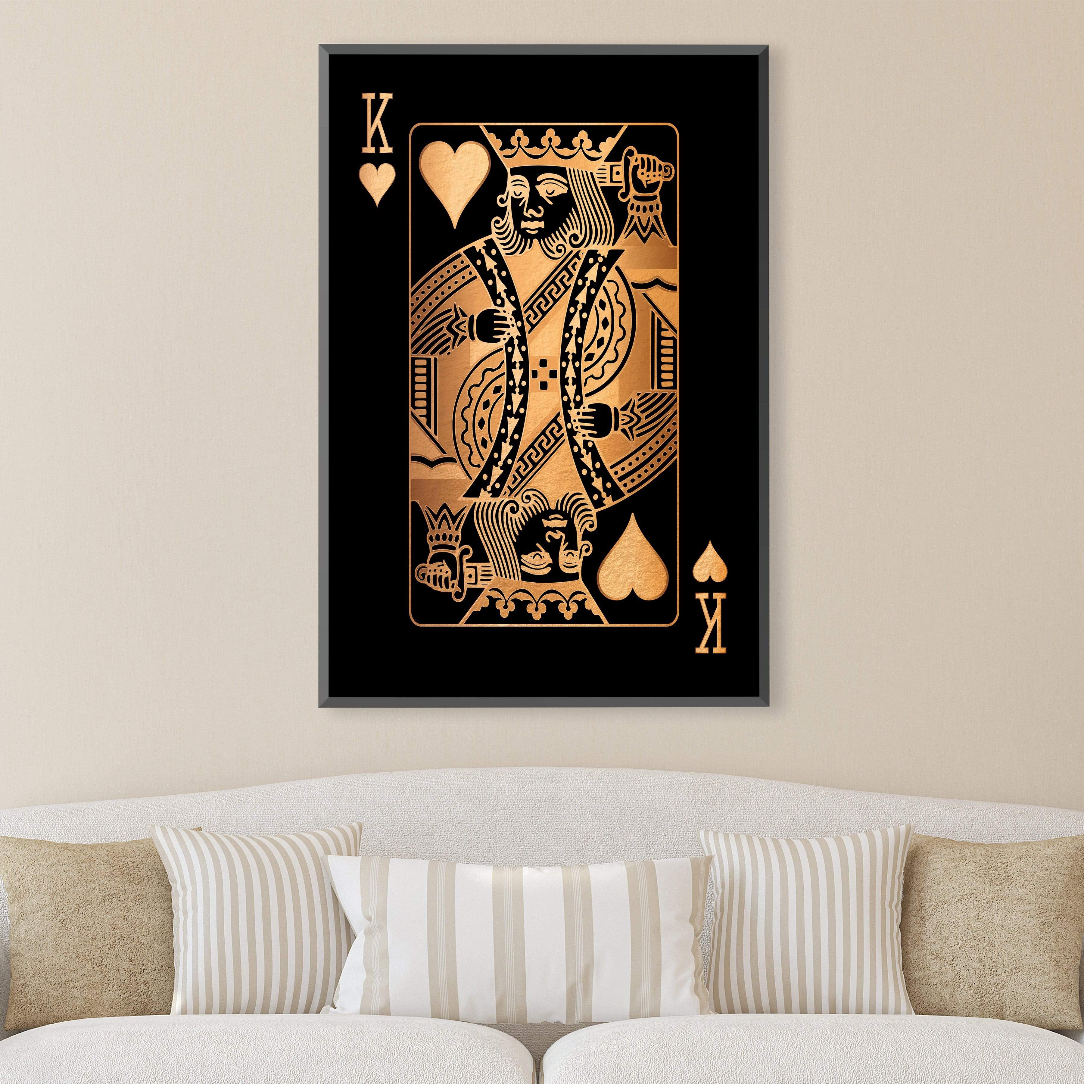 King of Hearts - Gold Canvas product thumbnail