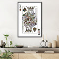 King of Spades - Graffiti Canvas Art Clock Canvas