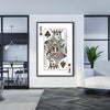 King of Spades - Graffiti Clock Canvas