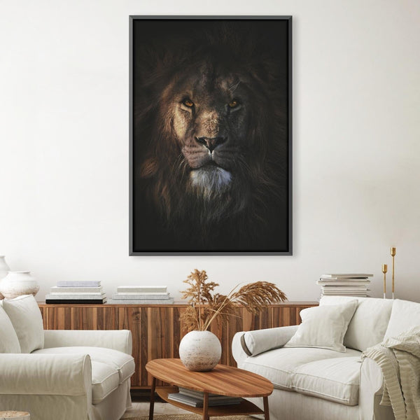 King of the Jungle Canvas Art Clock Canvas