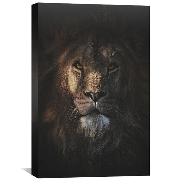 King of the Jungle Canvas Art 30 x 45cm / Unframed Canvas Print Clock Canvas