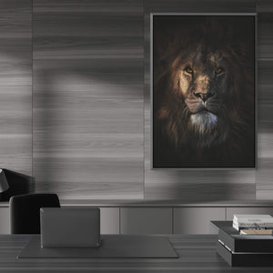 King of the Jungle Clock Canvas