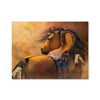 Kiowa Gold Canvas Art Clock Canvas