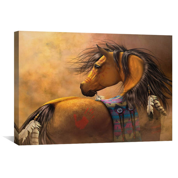 Kiowa Gold Canvas Art 45 x 30cm / Unframed Canvas Print Clock Canvas