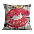 Kiss Collage Cushion Cushion Cushion Square Clock Canvas