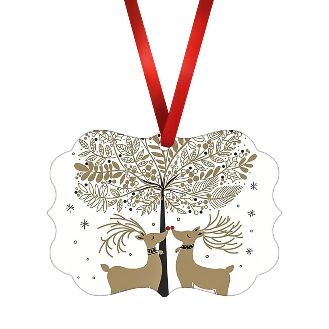 Kissing Reindeer Ornament product thumbnail