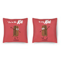 Kit to Kat Cushion Cushion Clock Canvas
