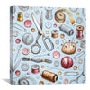 Knit Essentials Canvas Art Clock Canvas