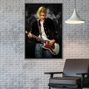 Kurt Cobain Canvas Art Clock Canvas