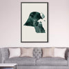 Kuwait Watercolor Canvas Art Clock Canvas