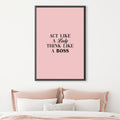 Lady Boss Canvas Art Clock Canvas
