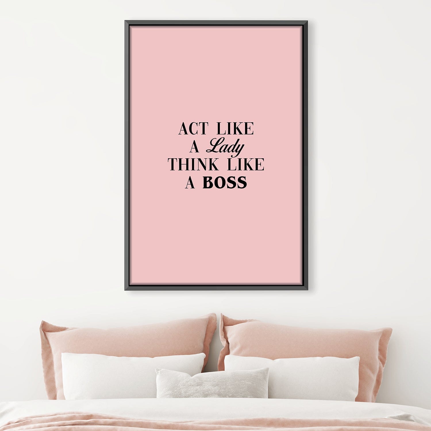 Lady Boss Canvas Art Clock Canvas