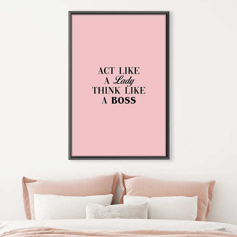Lady Boss Canvas Art Clock Canvas