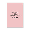 Lady Boss Canvas Art Clock Canvas