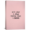 Lady Boss Canvas Art 30 x 45cm / Standard Gallery Wrap Clock Canvas