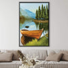 Lake Side Canvas Art Clock Canvas
