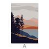 Lake Views Canvas Art A / 30 x 45cm / Unframed Canvas Print Clock Canvas