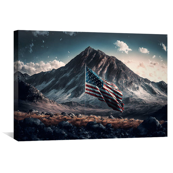 Land of the Free Canvas Art Clock Canvas