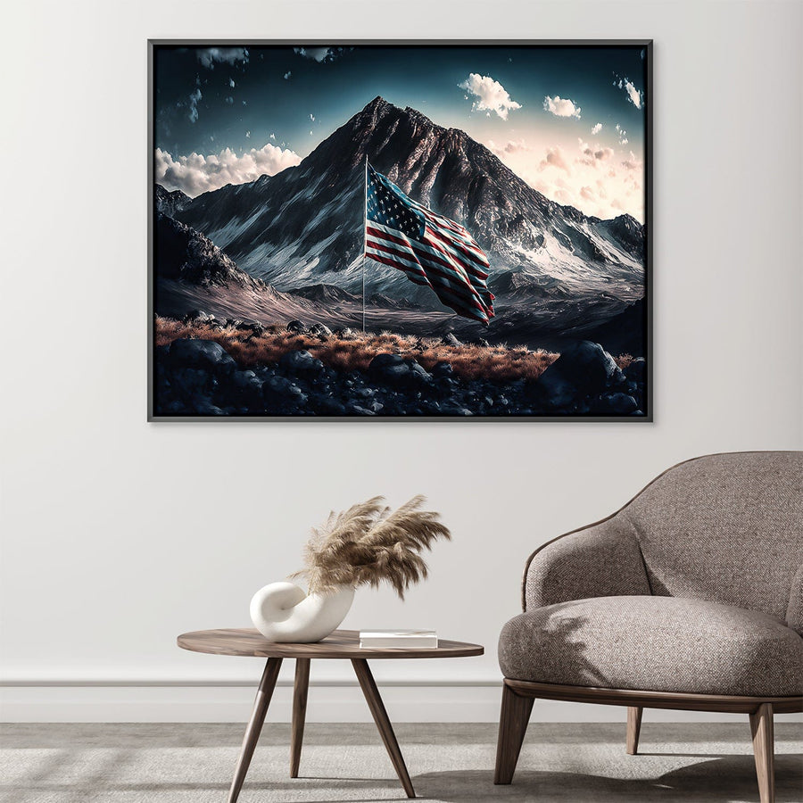 Land of the Free Canvas Art Clock Canvas