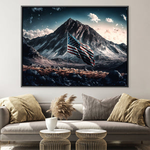Land of the Free Canvas Art Clock Canvas