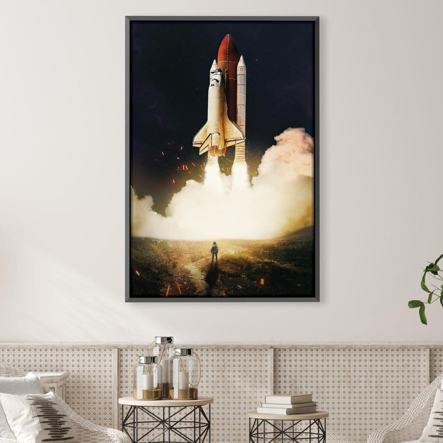Launch Pad Canvas Art Clock Canvas