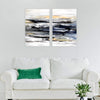 Layered Abstract Canvas Art Clock Canvas