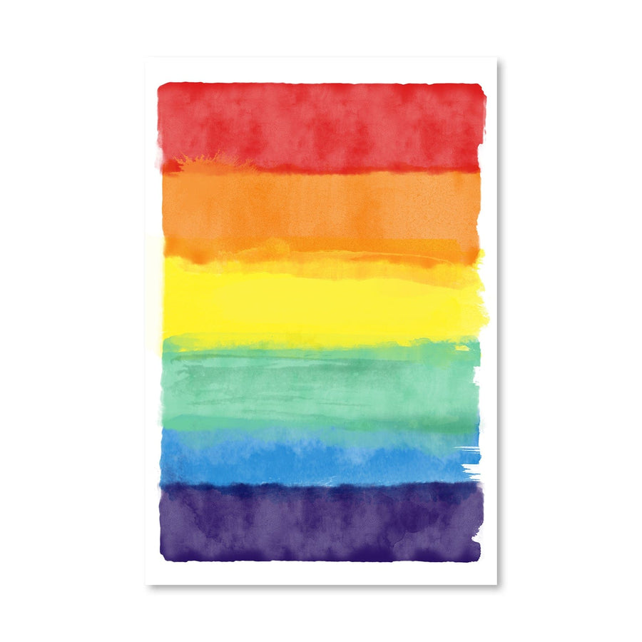 Layered Pride Canvas Art Clock Canvas