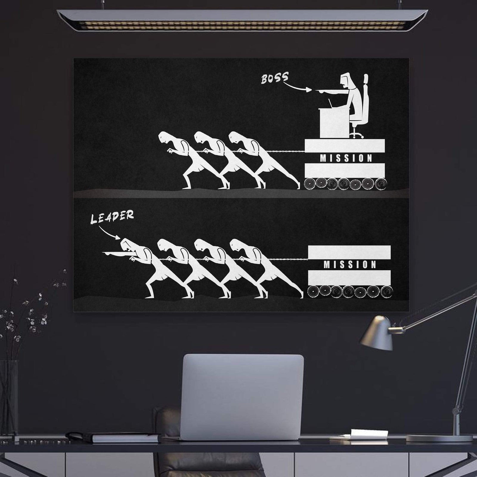 Leaders Lead Canvas Art Clock Canvas