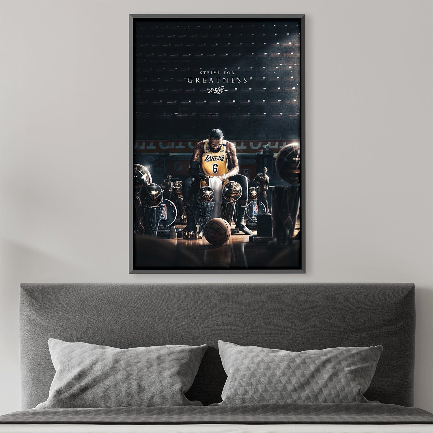 Lebron Trophies Canvas 12 x 18in / Canvas product thumbnail