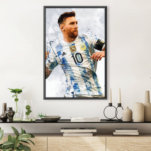 Legend of Messi Canvas Art 30 x 45cm / Unframed Canvas Print Clock Canvas