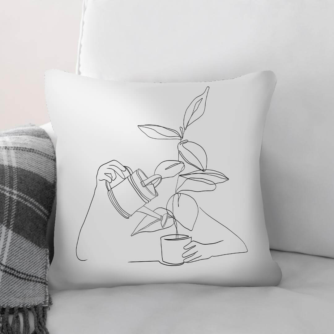 Leisurely Afternoons C Cushion Cushion 45 x 45cm Clock Canvas