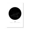 Leo Traits Canvas Art 40 x 50cm / No Board - Canvas Print Only Clock Canvas